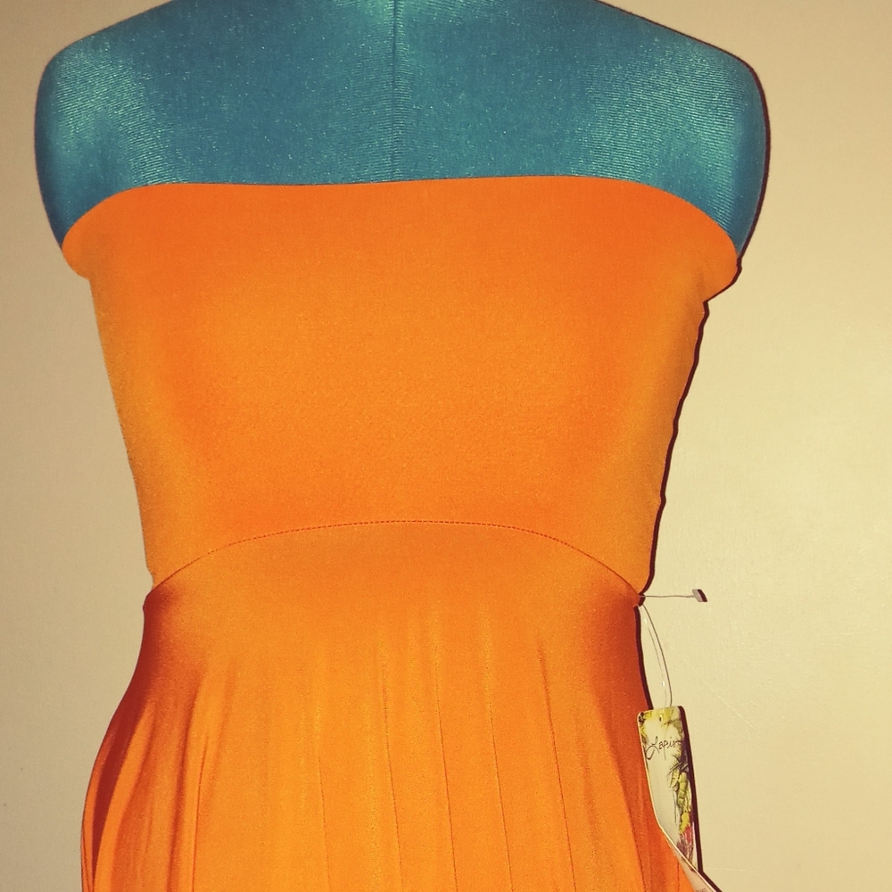 Orange Transform her Skirt/Dress o/s